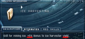 Ice Harvester Skill