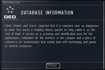 DED database information window 2